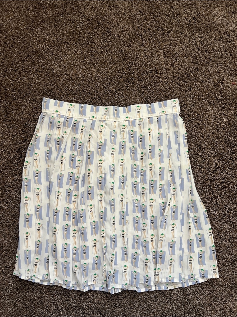 Harlyn for Anthropologie - bathing beauties novelty print skirt